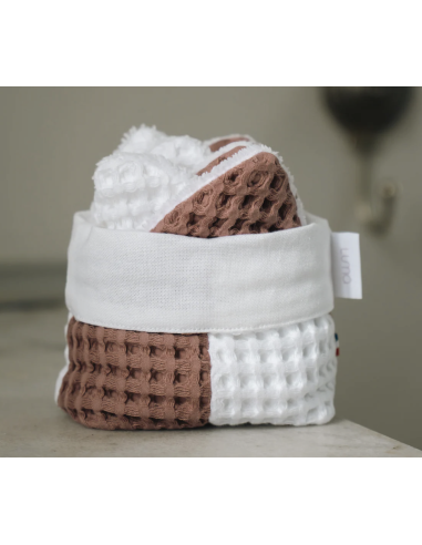 LOT DE 7 COTONS LAVABLES + PANIERE - LUMA