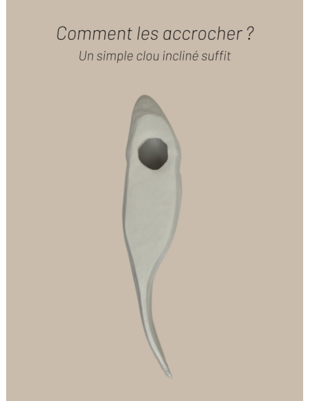 POISSON EN CÉRAMIQUE FANNY LA DAURADE - MONOCHROMIC