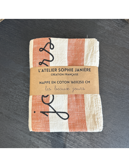 NAPPE EN COTON LES BEAUX JOURS - SOPHIE JANIERE