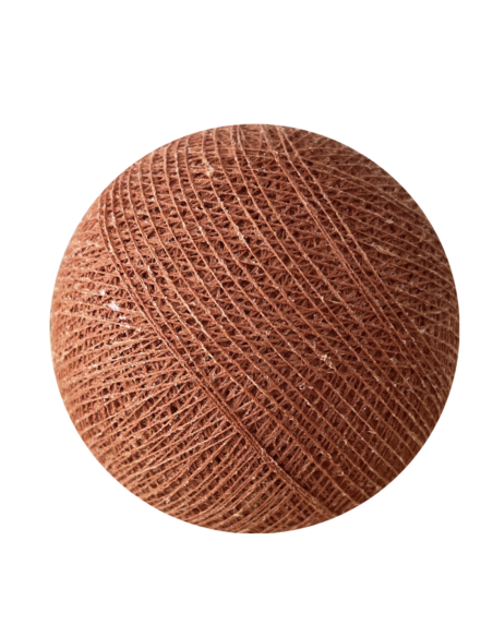 BOULE TISSEE POUR GUIRLANDE - HAVANE - LA CASE DE COUSIN PAUL