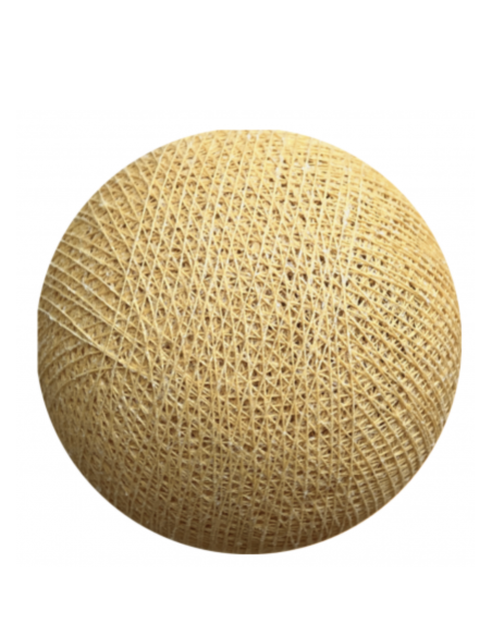 BOULE TISSEE POUR GUIRLANDE - CAMEL - LA CASE DE COUSIN PAUL 