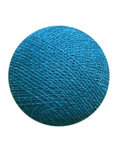 BOULE TISSEE POUR GUIRLANDE -BLEU PAON - LA CASE DE COUSIN PAUL