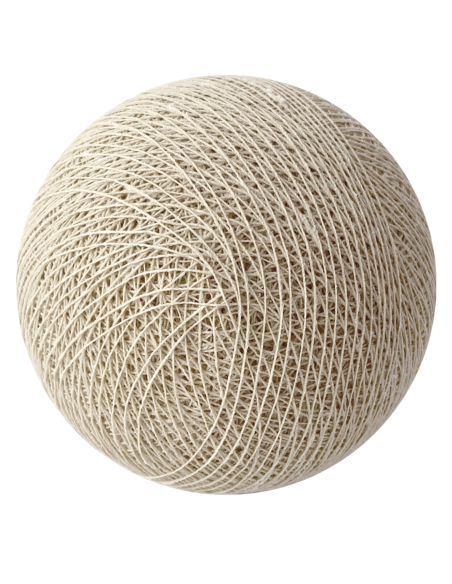 BOULE TISSEE POUR GUIRLANDE - SABLE - LA CASE DE COUSIN PAUL