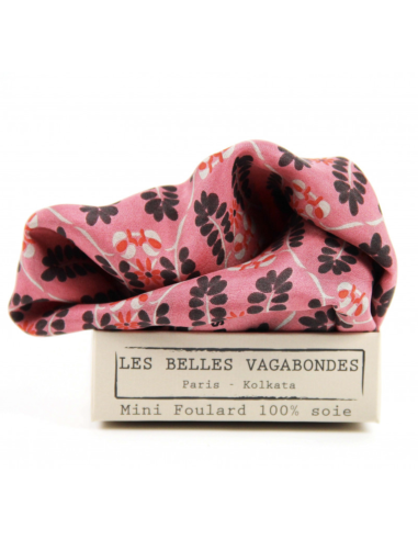 MINI FOULARD EN SOIE - LES BELLES VAGABONDES 