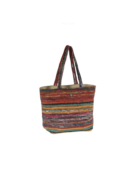 CABAS EN SARI RECYCLÉ - LE VOYAGE EN PANIER