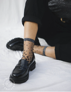 CHAUSSETTES NAKAMEGURO ARGENT- ATELIER ST EUSTACHE