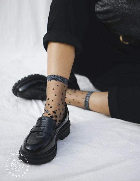 CHAUSSETTES NAKAMEGURO ARGENT- ATELIER ST EUSTACHE
