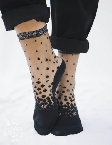 CHAUSSETTES NAKAMEGURO ARGENT- ATELIER ST EUSTACHE