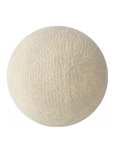 BOULE TISSEE POUR GUIRLANDE - ECRU - LA CASE DE COUSIN PAUL