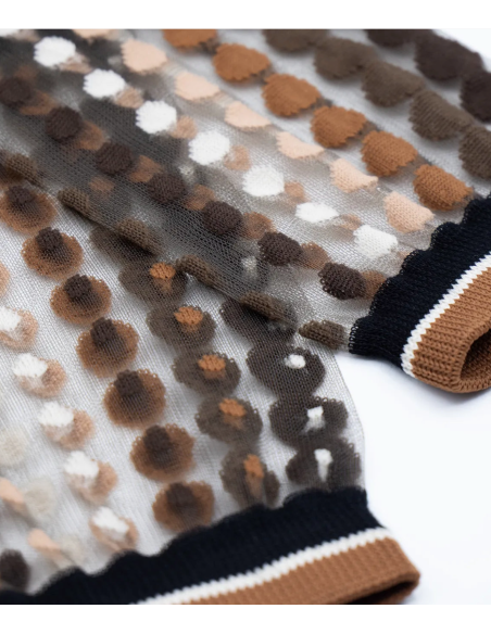CHAUSSETTES VETRATA BRUNE - ATELIER ST EUSTACHE