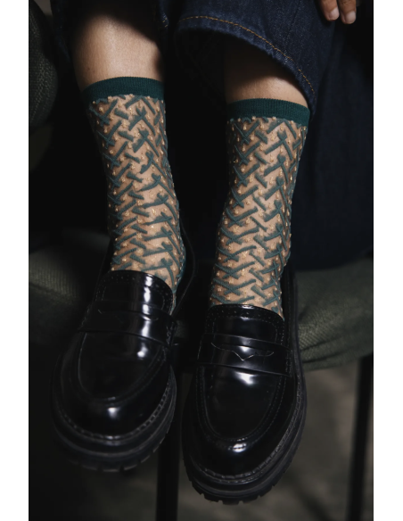 CHAUSSETTES KAKTUS EMERAUDE - ST EUSTACHE