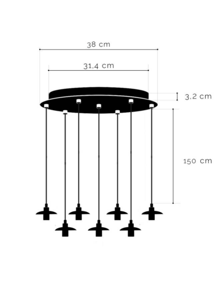 PLAFONNIER 7 APAPA - LA CASE DE COUSIN PAUL