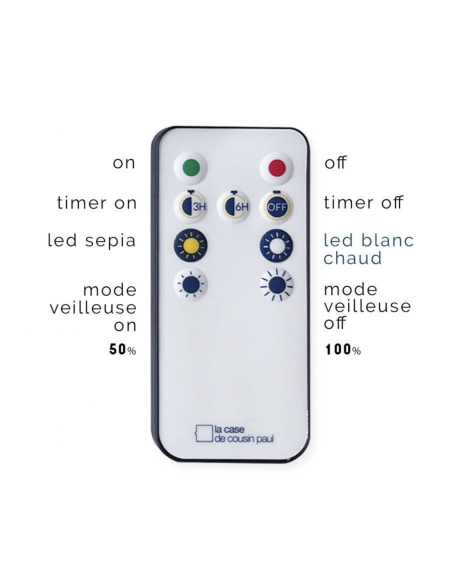 CABLE GUIRLANDE 24 LED AVEC TELECOMMANDE