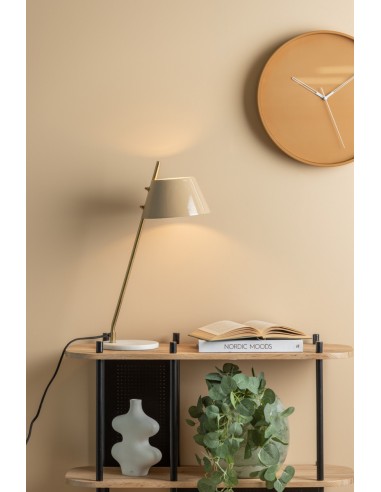 LAMPE À POSER METAL ET MARBRE