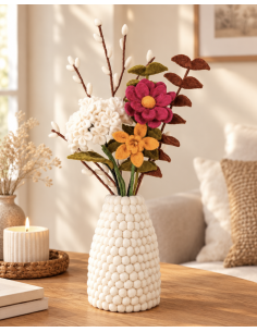 VASE EN LAINE BOUILLIE -  NEW HEIDI