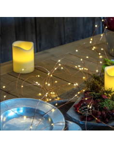 GUIRLANDE LUMINEUSE 300 LED SUR FIL CUIVRE 