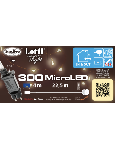 GUIRLANDE LUMINEUSE 300 LED SUR FIL CUIVRE 