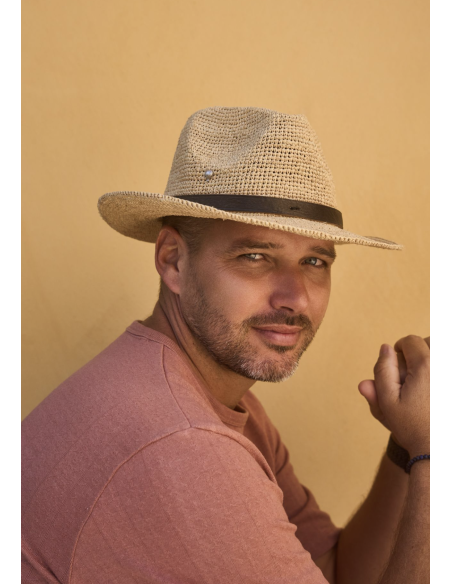 CHAPEAU EN RAPHIA BORSINOA - LE VOYAGE EN PANIER 