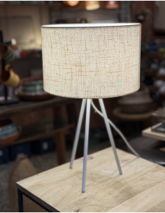 ABAT JOUR EN LIN CILINDRO - IDP DESIGN