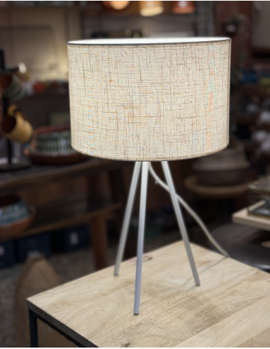 ABAT JOUR EN LIN CILINDRO - IDP DESIGN