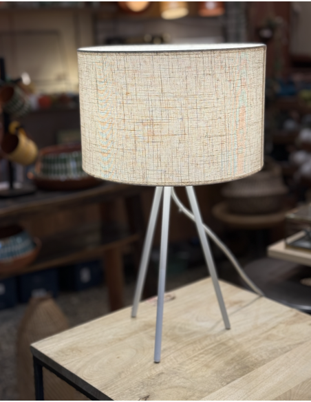 ABAT JOUR EN LIN CILINDRO - IDP DESIGN