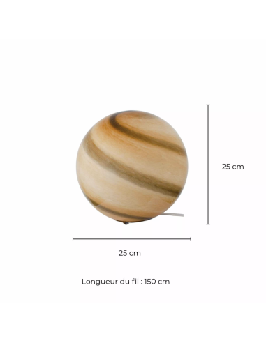 LAMPE À POSER EN VERRE SOUFLÉ ASTROLIS - C-CRÉATION 