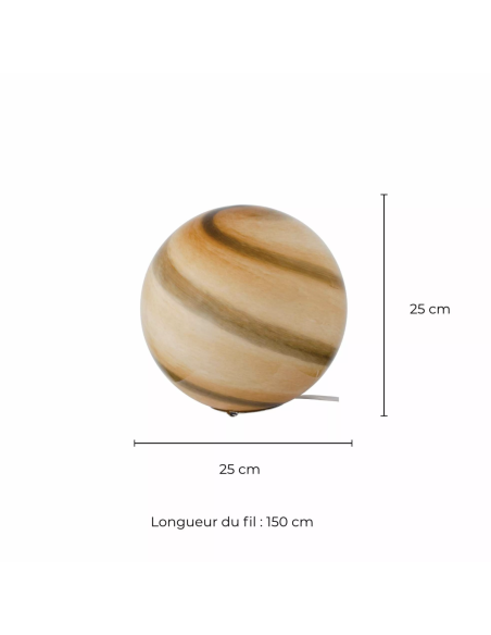 LAMPE À POSER EN VERRE SOUFLÉ ASTROLIS - C-CRÉATION 