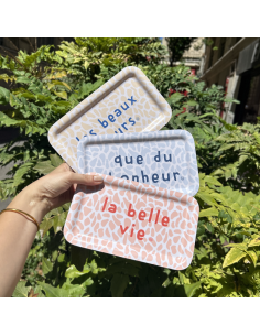 PETIT PLATEAU RECTANGULAIRE MOTIFS - SOPHIE JANIERE