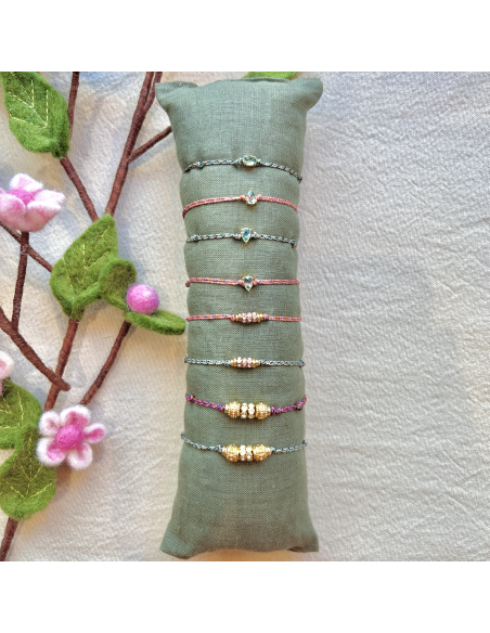 BRACELET TOURMALINE  SUR FIL - LES FILLES DE COEUR 