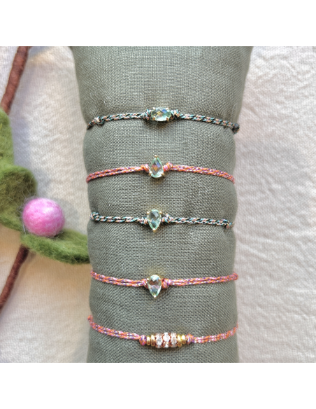 BRACELET TOURMALINE  SUR FIL - LES FILLES DE COEUR 