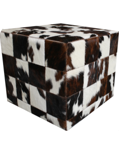 POUF PEAU DE VACHE PATCH DESIGN - TERGUS 2