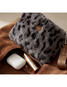 POCHETTE ZIPPEE FAUSSE FOURRURE -WARO