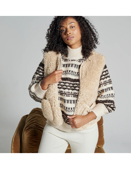 GILET SANS MANCHE TEDDY - WARO