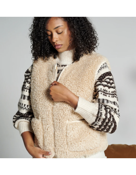 GILET SANS MANCHE TEDDY - WARO