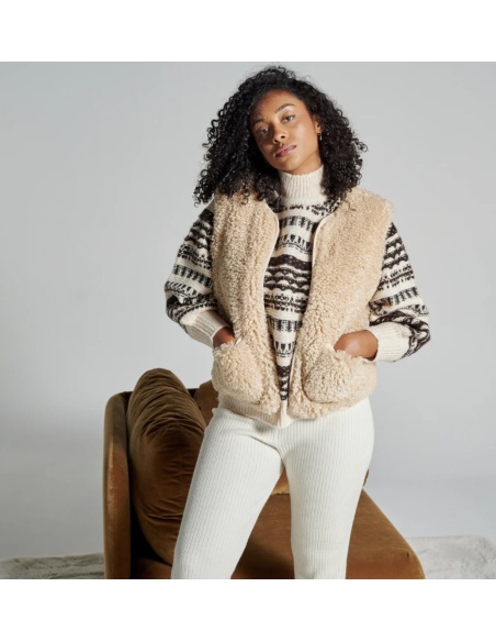 GILET SANS MANCHE TEDDY - WARO
