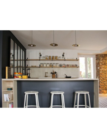 TABOURET NICOLLE METAL H65