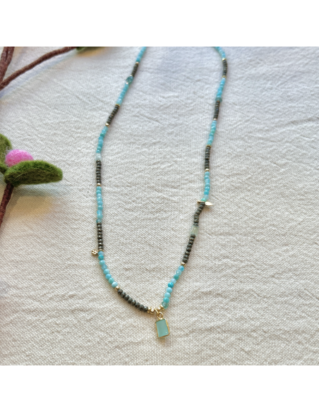 COLLIER TOURMALINES ET RUBELLITES - LES FILLES DE COEUR
