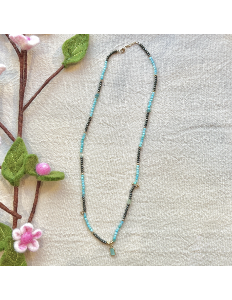 COLLIER TOURMALINES ET RUBELLITES - LES FILLES DE COEUR