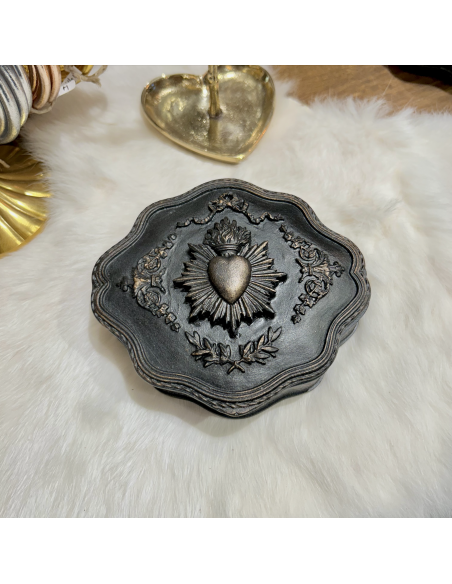 BOITE EX VOTO NOIR PATINE- EMDE