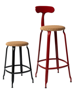 CHAISE NICOLLE METAL ASSISE EN LOOM