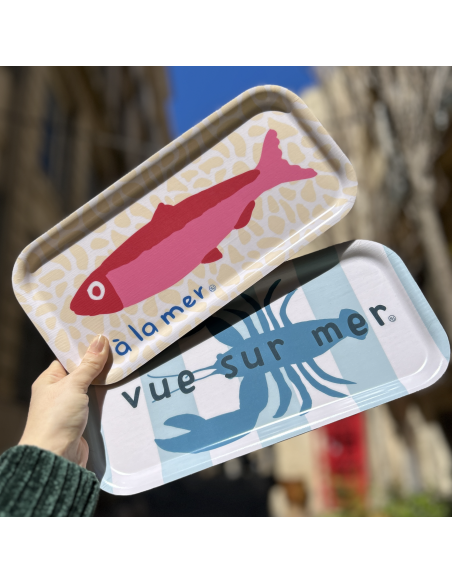 PLATEAU RECTANGULAIRE À LA MER - SOPHIE JANIERE