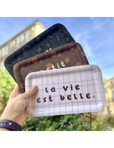 PETIT PLATEAU RECTANGULAIRE MOTIFS - SOPHIE JANIERE