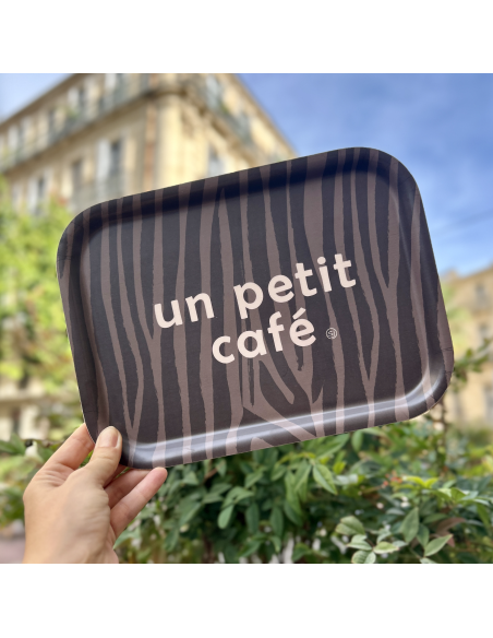 PLATEAU UN PETIT CAFE ZEBRE  - SOPHIE JANIERE