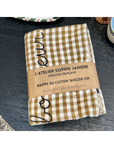 NAPPE EN COTON VICHY - SOPHIE JANIERE