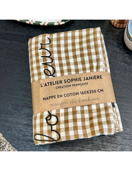 NAPPE EN COTON VICHY - SOPHIE JANIERE