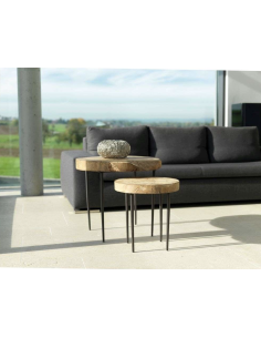 TABLE D'APPOINT HOMERE EN TECK - WMG