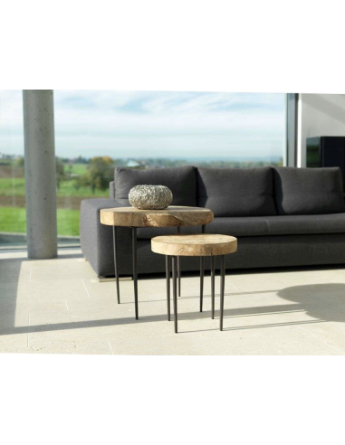 TABLE D'APPOINT HOMERE EN TECK - WMG