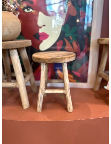 PETIT TABOURET EN TECK  - WMG