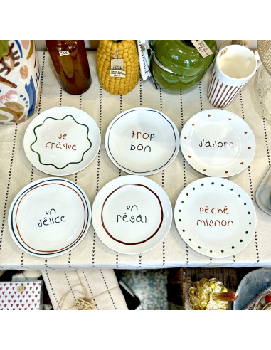 COFFRET DE 6 ASSIETTES  - SOPHIE JANIERE