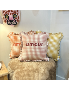 PETIT COUSSIN CARRÉ VICHY À FROUFROU - SOPHIE JANIERE